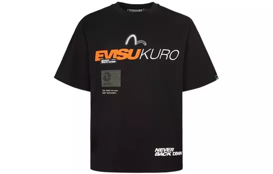 Футболка мужская черная Evisu, черный