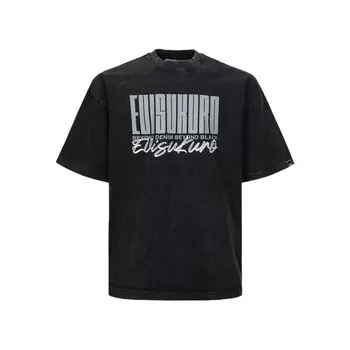 Футболка мужская черная Evisu, черный
