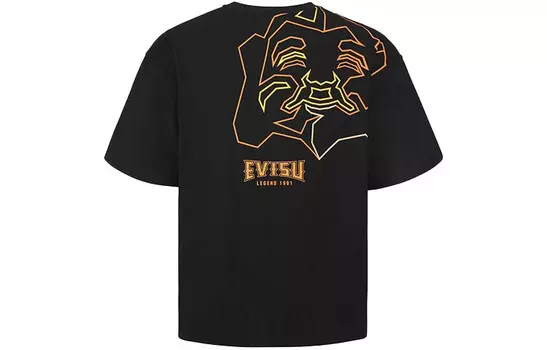 Футболка мужская черная Evisu, черный