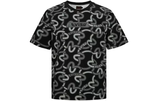 Футболка мужская черная Evisu, черный