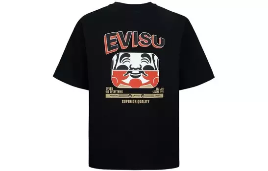 Футболка мужская черная Evisu, черный