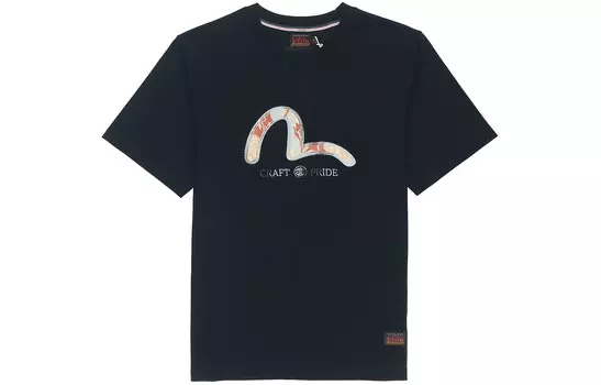 Футболка мужская черная Evisu, черный