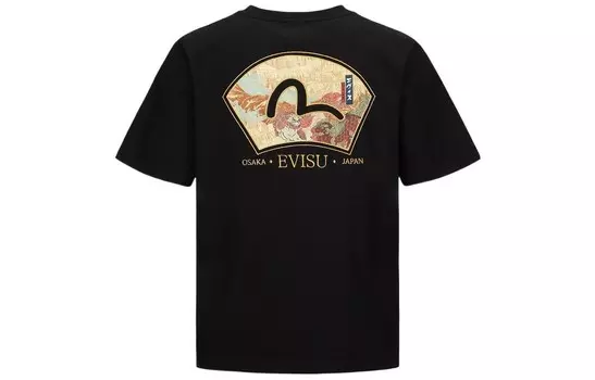 Футболка мужская черная Evisu, черный