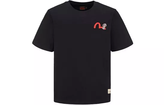 Футболка мужская черная Evisu, черный