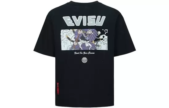 Футболка мужская черная Evisu, черный