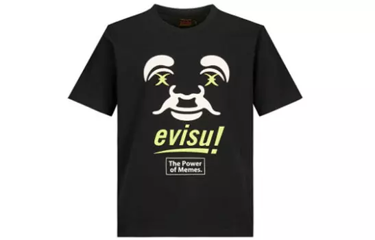 Футболка мужская черная Evisu, черный