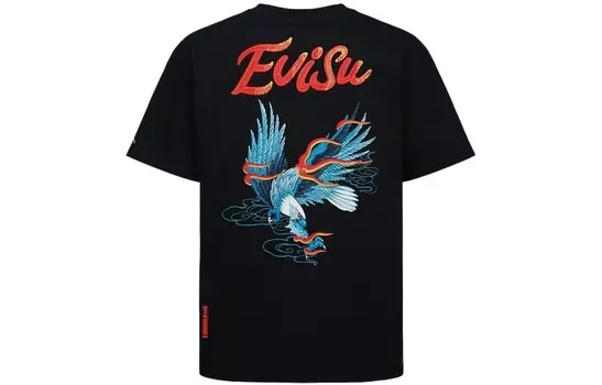 Футболка мужская черная Evisu, черный