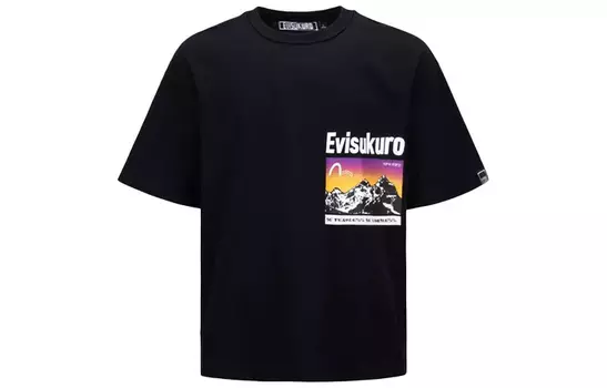 Футболка мужская черная Evisu, черный