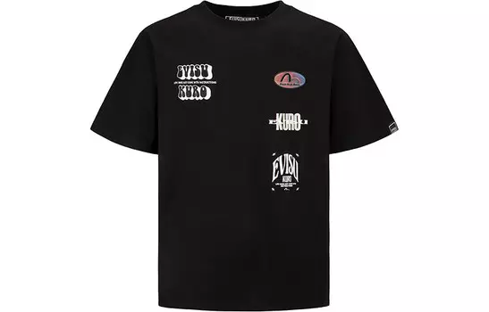 Футболка мужская черная Evisu, черный