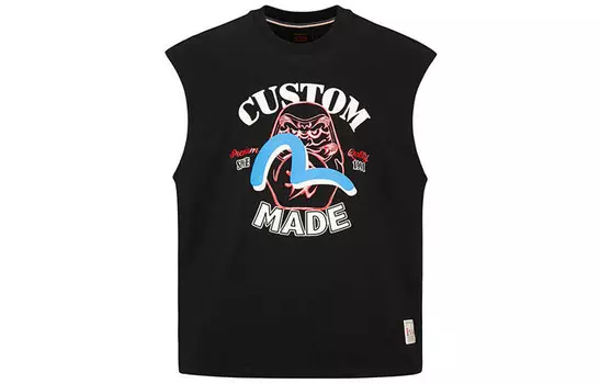 Футболка мужская черная Evisu, черный