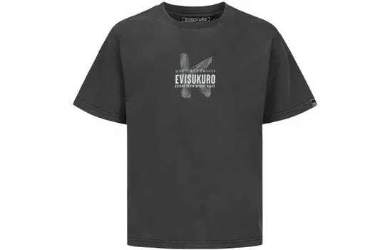 Футболка мужская черная Evisu, черный