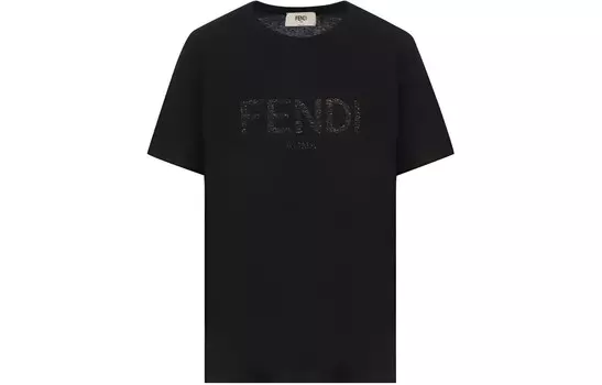 Футболка мужская черная Fendi, черный
