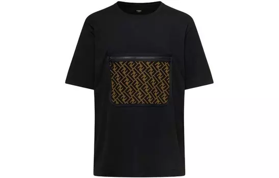 Футболка мужская черная Fendi, черный