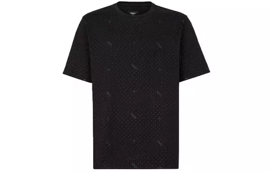 Футболка мужская черная Fendi, черный