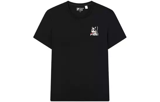 Футболка мужская черная Fila, черный