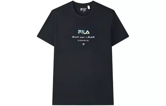 Футболка мужская черная Fila, черный