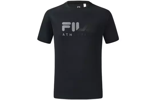 Футболка мужская черная Fila, черный
