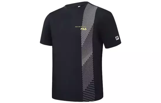 Футболка мужская черная Fila, черный