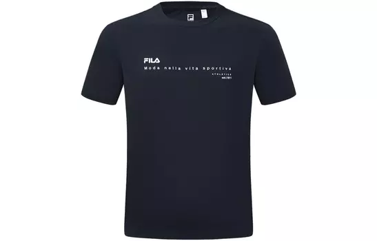 Футболка мужская черная Fila, черный