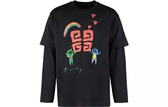 Футболка мужская черная Givenchy, черный