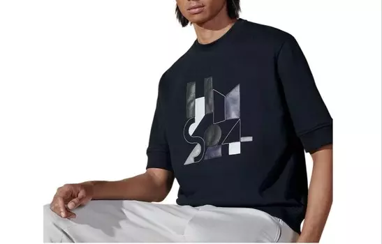 Футболка мужская черная Hermes, черный