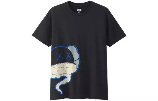 Футболка мужская черная Kaws, черный