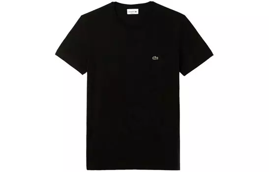Футболка мужская черная Lacoste, черный
