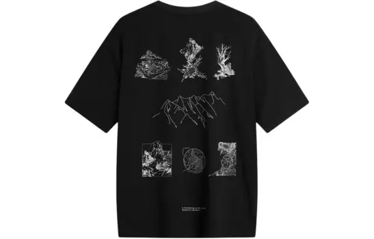 Футболка мужская черная Lining, черный