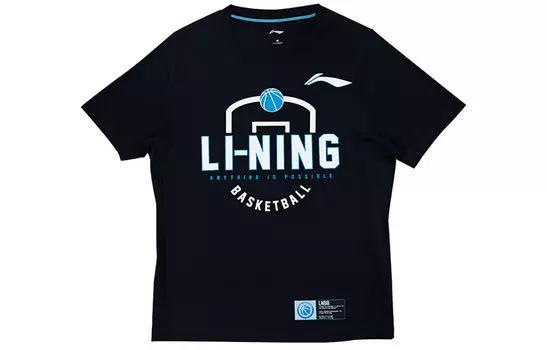 Футболка мужская черная Lining, черный