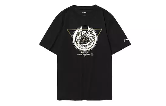 Футболка мужская черная Lining, черный