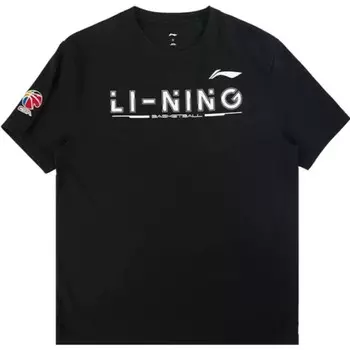 Футболка мужская черная Lining, черный