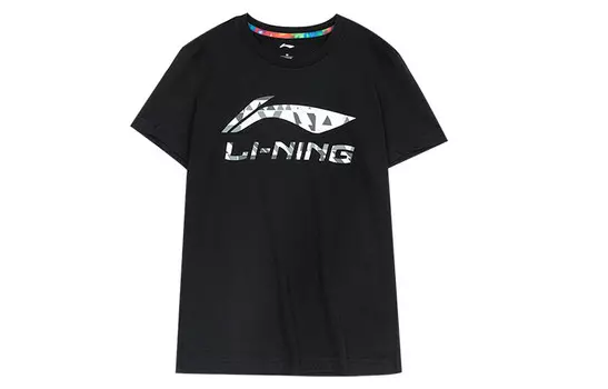 Футболка мужская черная Lining, черный