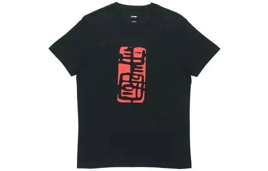 Футболка мужская черная Lining, черный