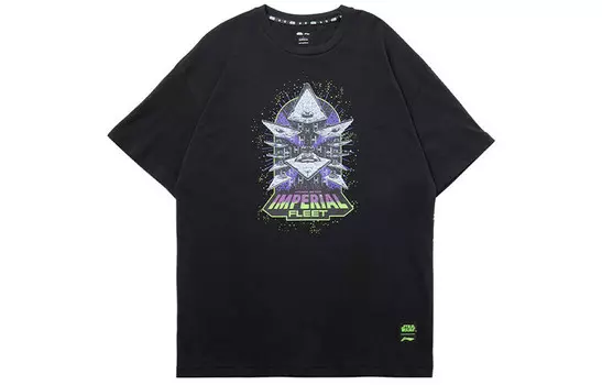 Футболка мужская черная Lining, черный