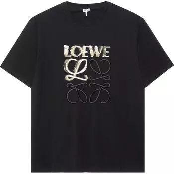Футболка мужская черная Loewe, черный