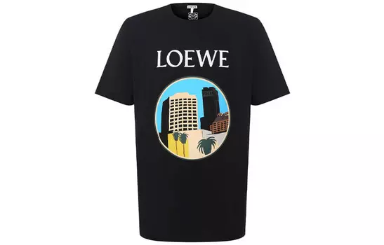 Футболка мужская черная Loewe, черный