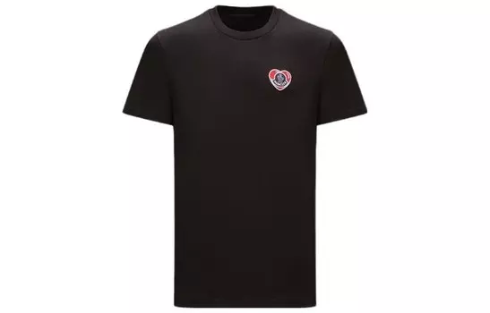 Футболка мужская черная Moncler, черный