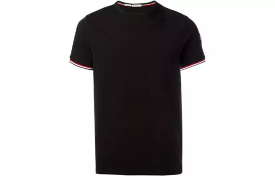 Футболка мужская черная Moncler, черный