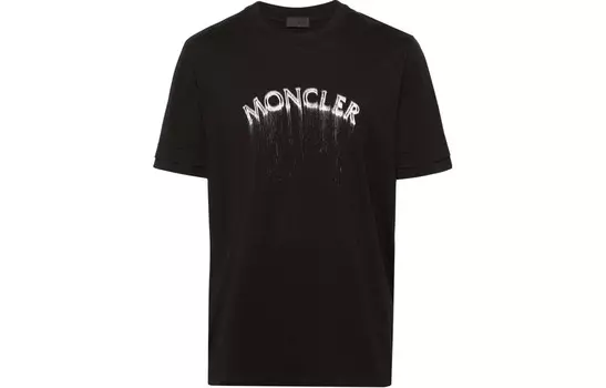 Футболка мужская черная Moncler, черный