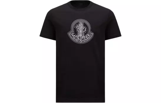 Футболка мужская черная Moncler, черный