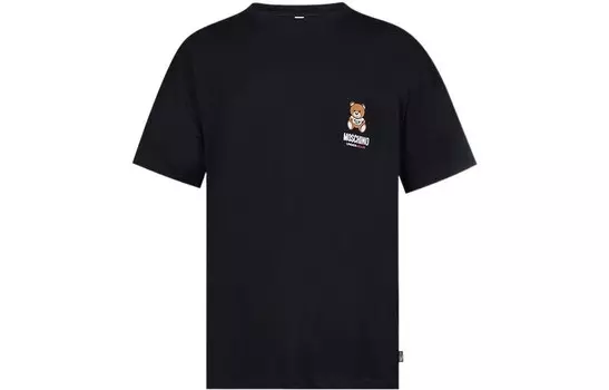 Футболка мужская черная Moschino, черный