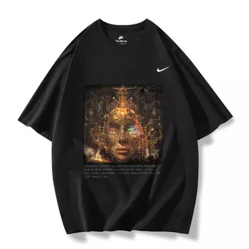 Футболка мужская черная Nike, черный