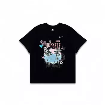 Футболка мужская черная Nike, черный