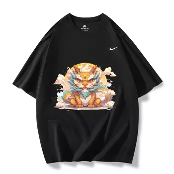 Футболка мужская черная Nike, черный