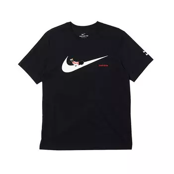 Футболка мужская черная Nike, черный