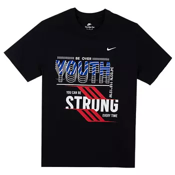 Футболка мужская черная Nike, черный
