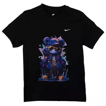 Футболка мужская черная Nike, черный
