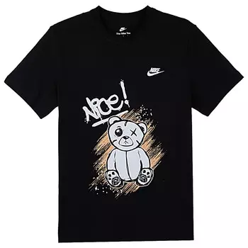 Футболка мужская черная Nike, черный