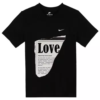 Футболка мужская черная Nike, черный