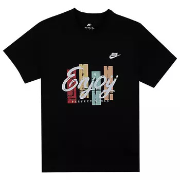 Футболка мужская черная Nike, черный